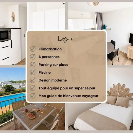 Apartman La Grande Voile -clim-piscine-parking Gruissan